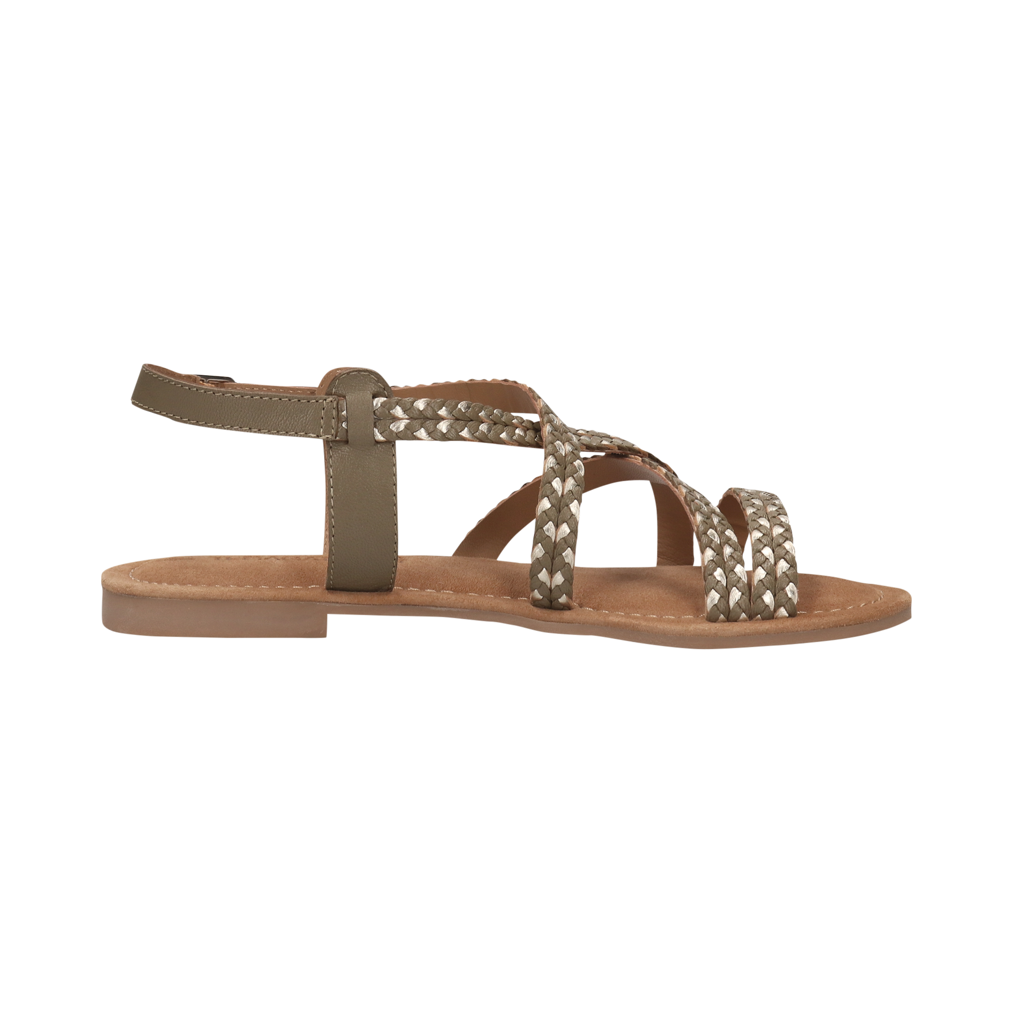 Leather Sandal dark green