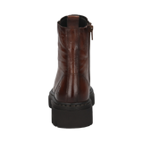 Leder Schnürstiefel cognac