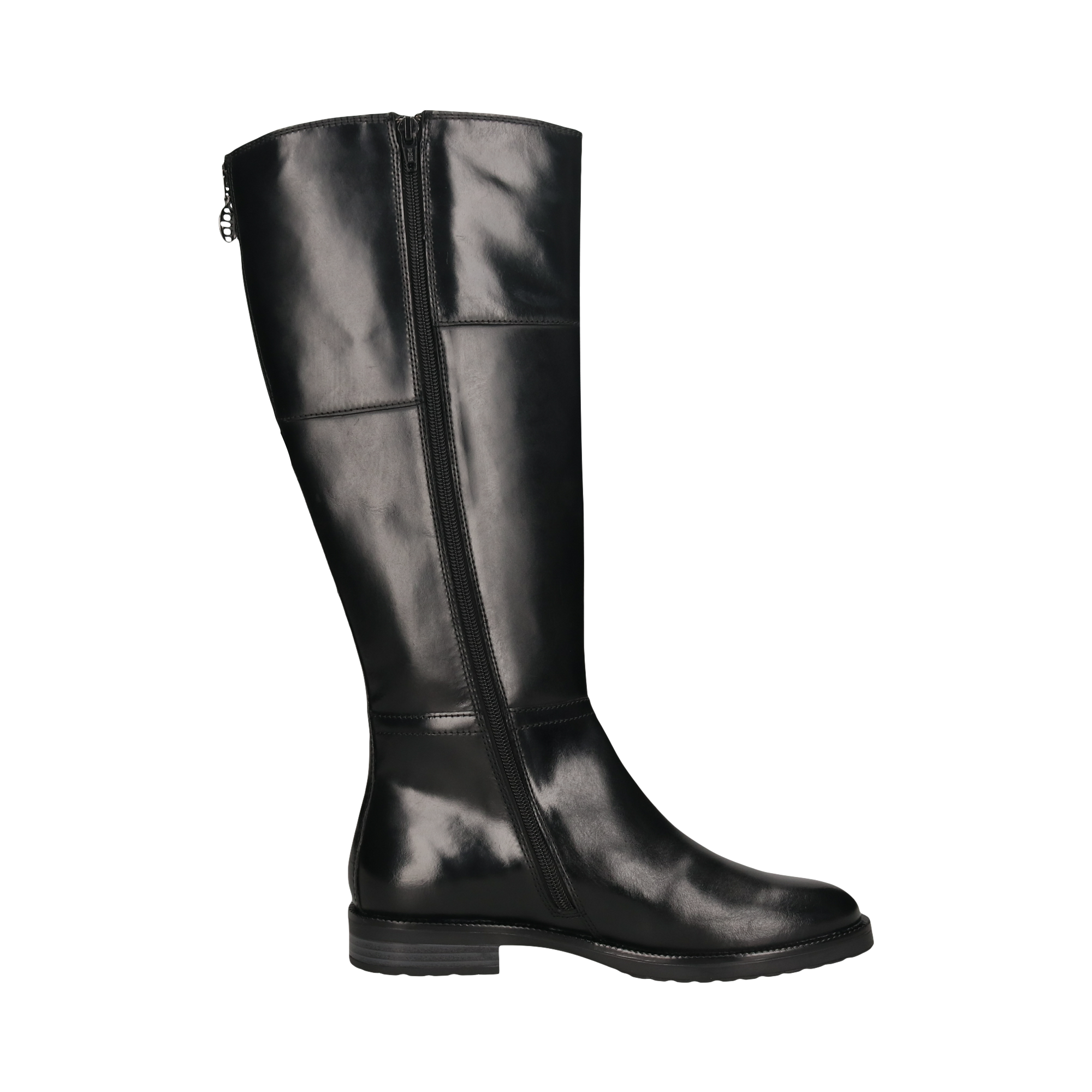Leather Knee Boot black