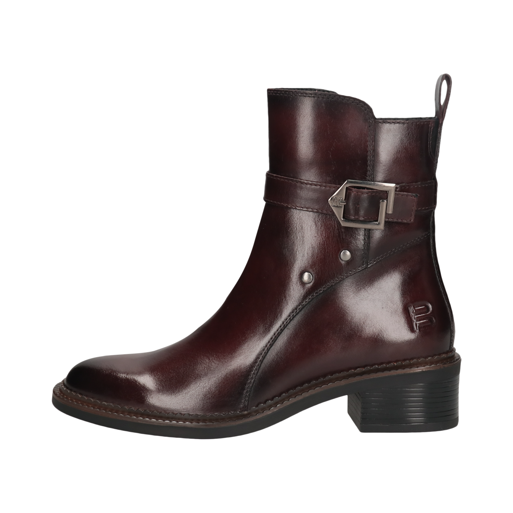Leather Ankle Boots bordeaux
