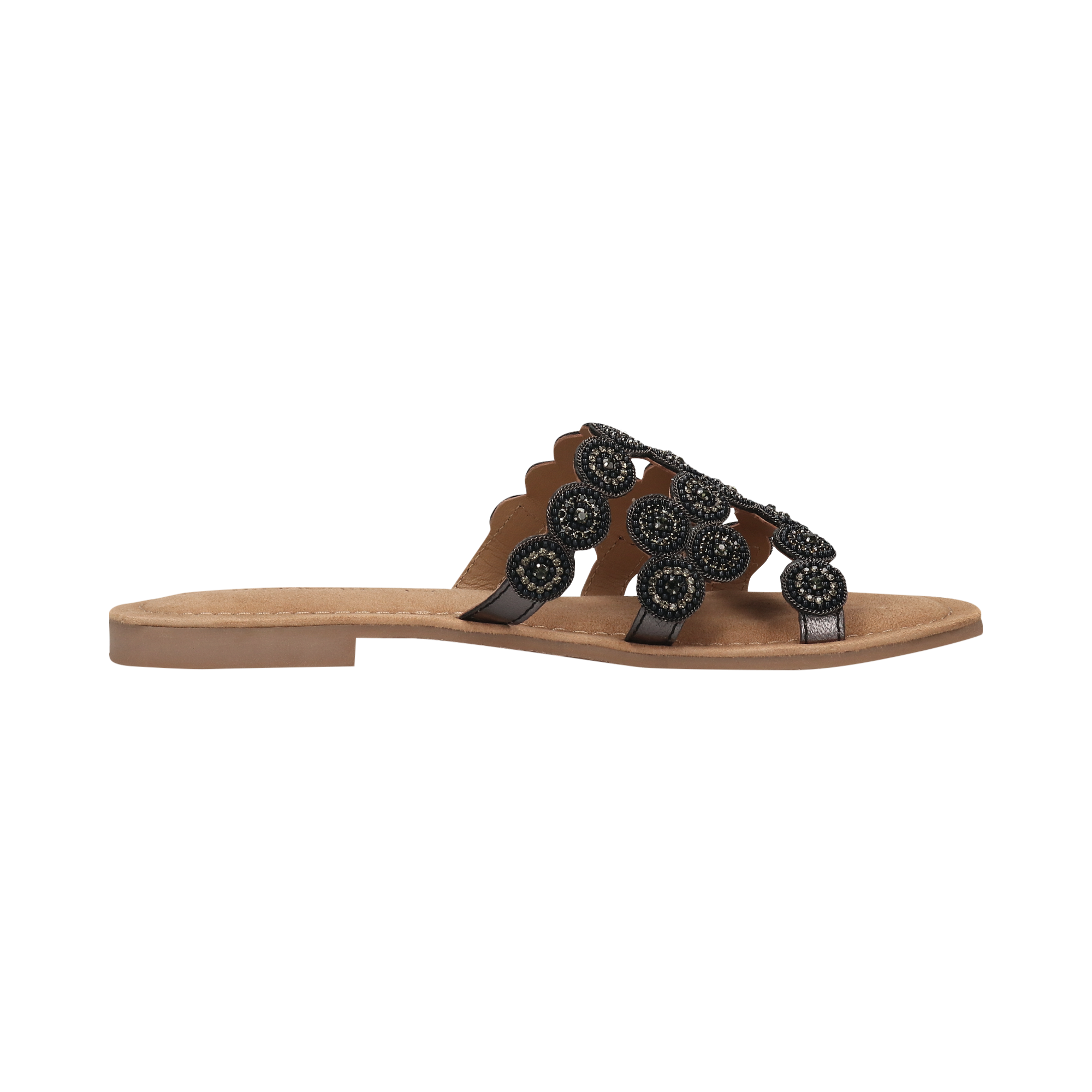 Leather Mules black