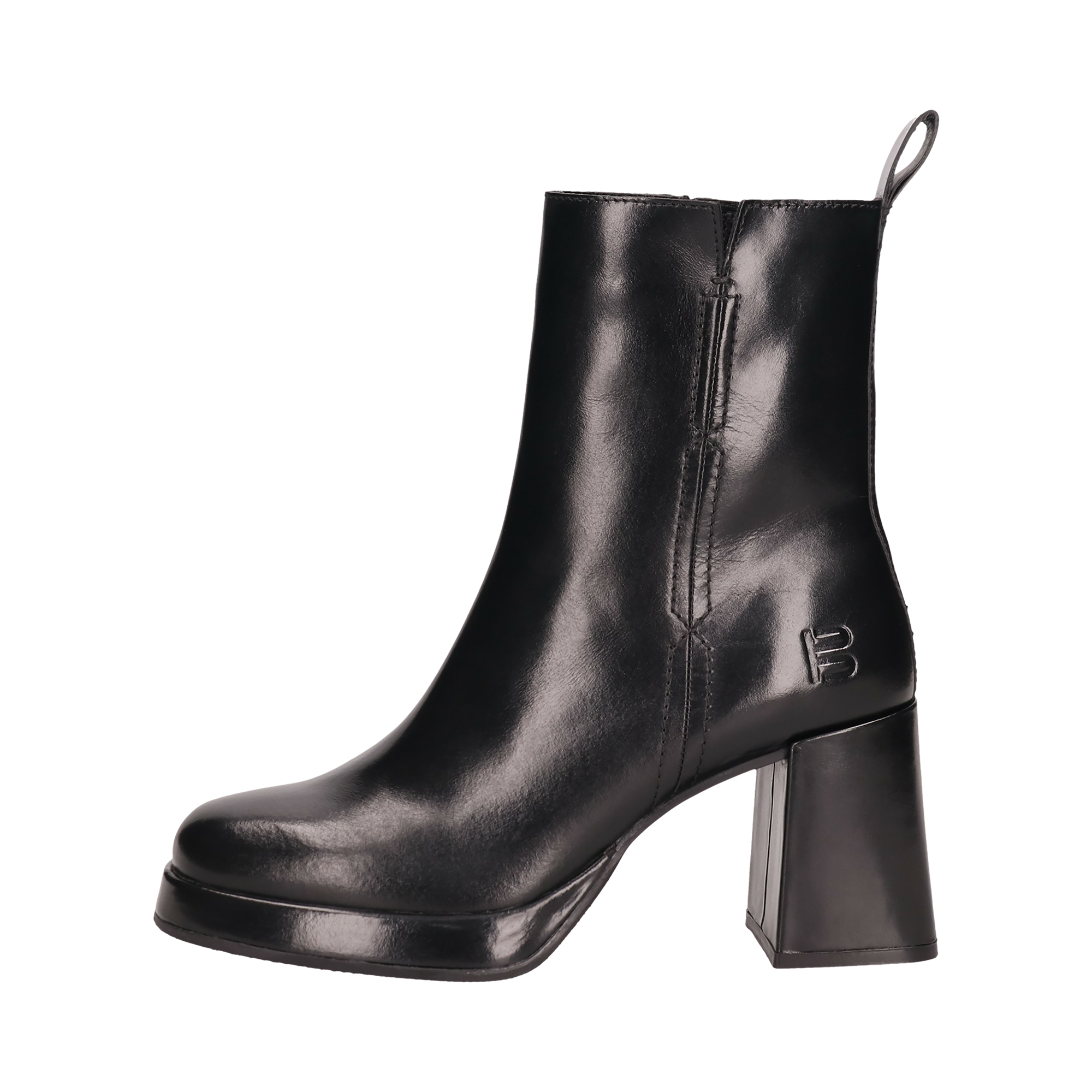 Leder Stiefeletten schwarz