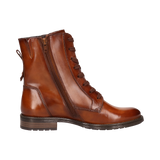 Leder Schnürstiefel cognac