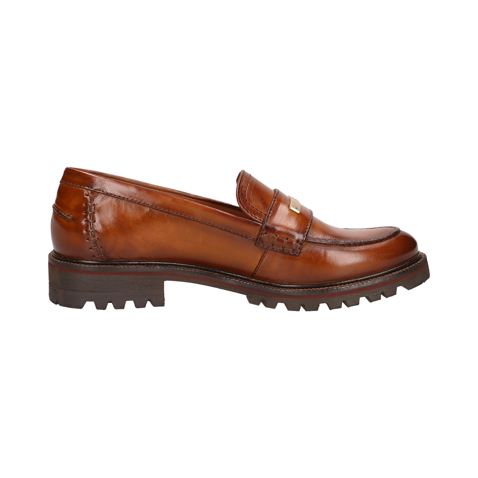 Leder Loafers cognac