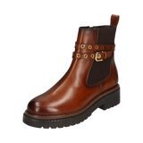 Leather Ankle Boots cognac