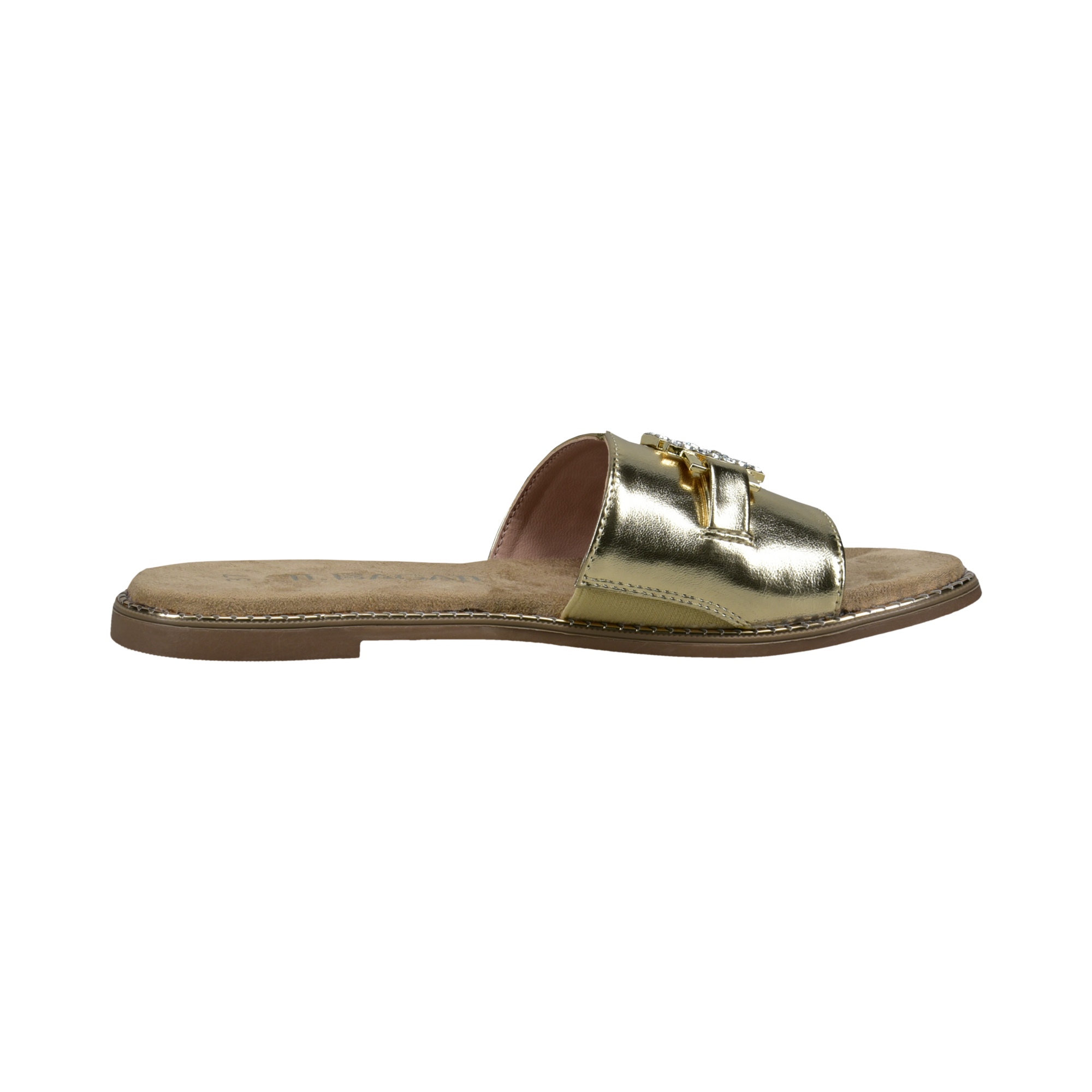 Pantoletten gold