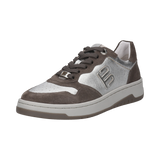 Leder Sneaker silber