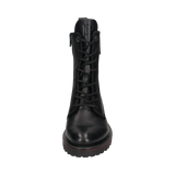 Leather Lace-up Boots black