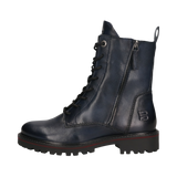 Leather Lace-up Boots dark blue