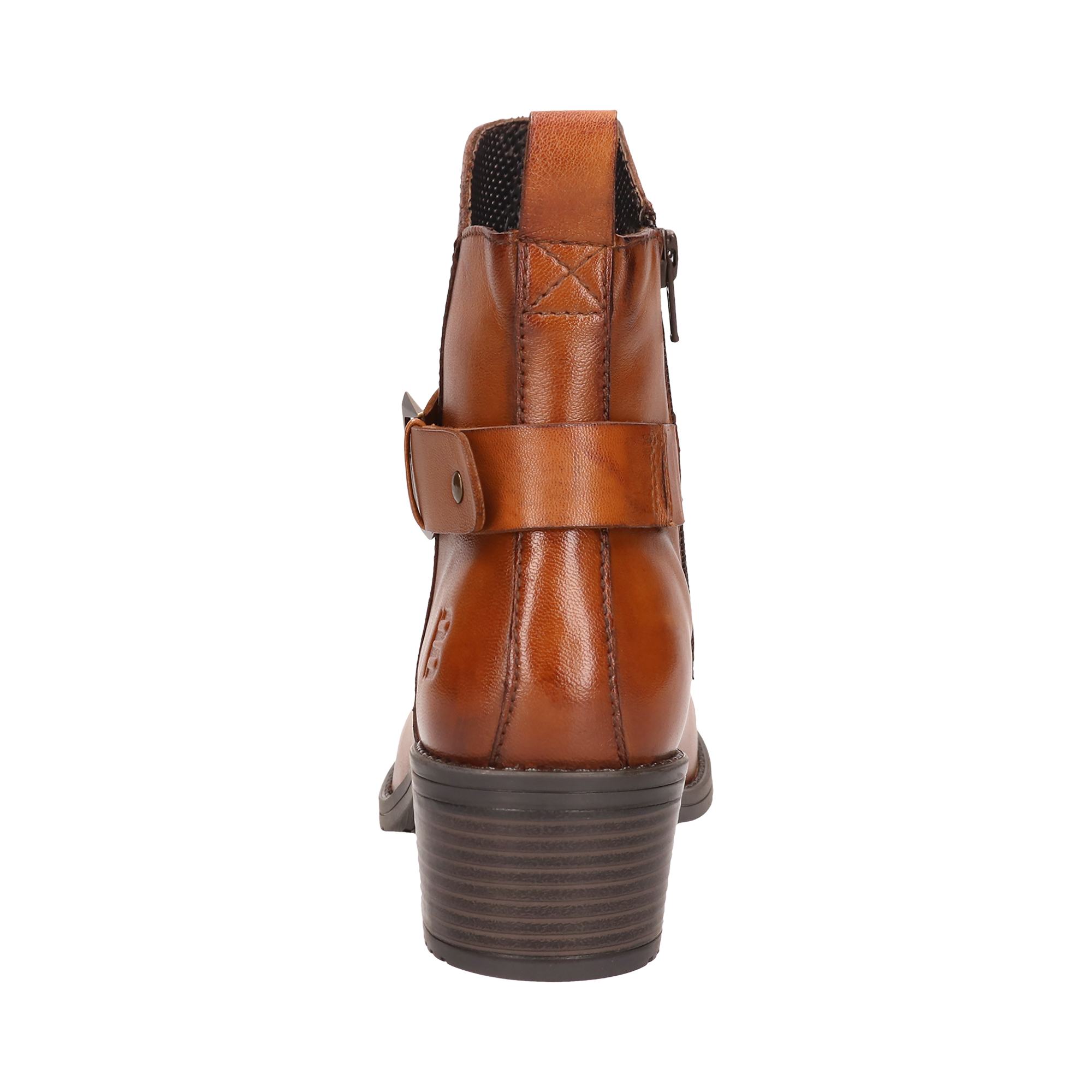 Leder Stiefeletten cognac