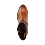 Leder Stiefeletten cognac