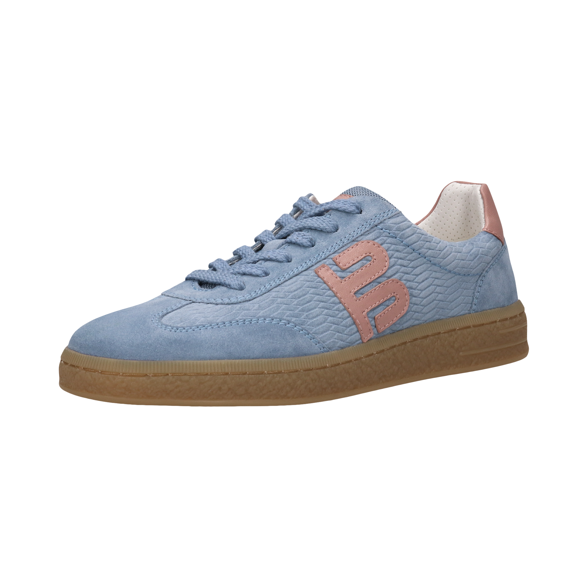 Leder Sneaker hellblau