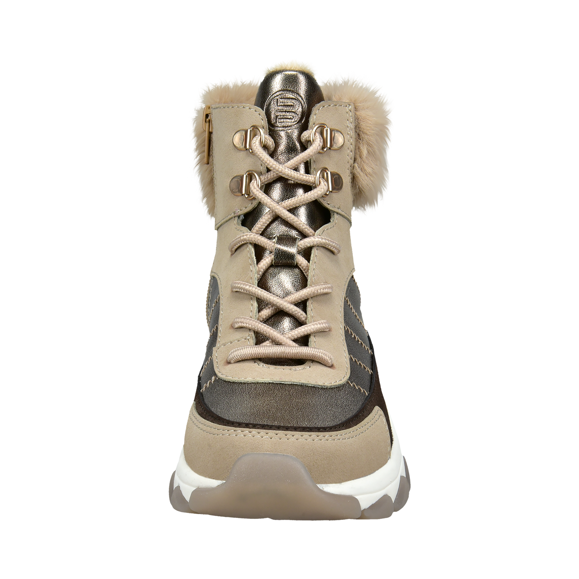 Lace-up Boots beige