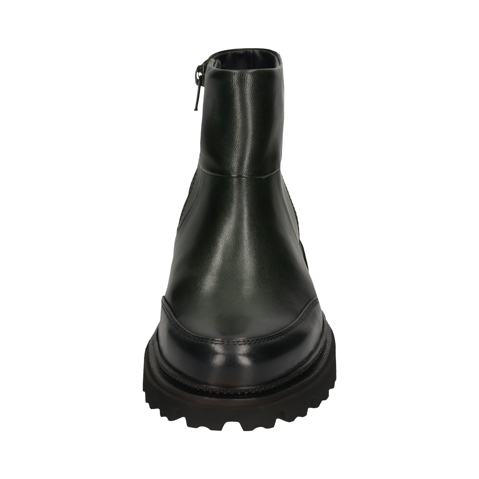 Leather Ankle Boots black