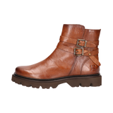 Leder Stiefel cognac