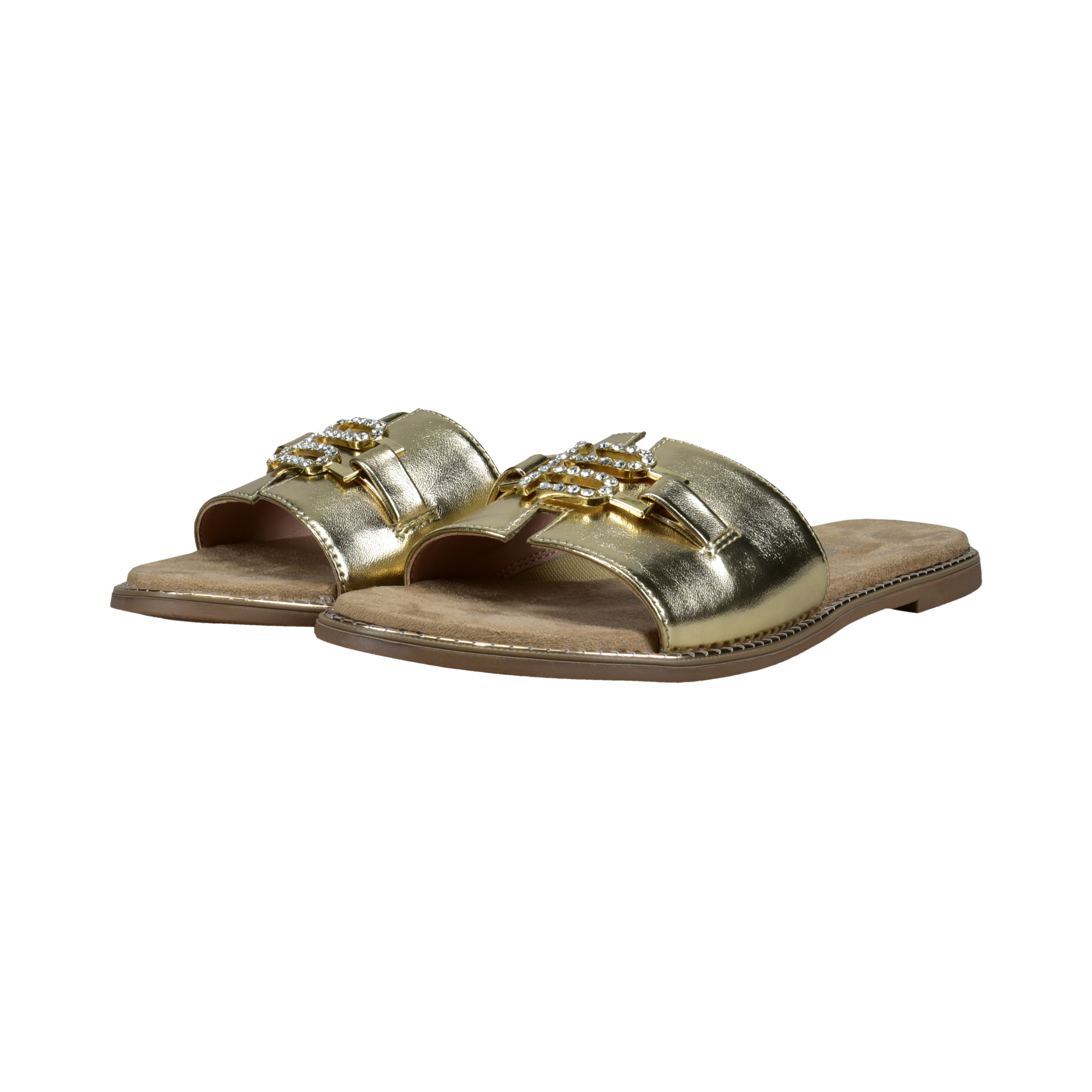Pantoletten gold