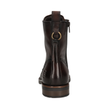 Leather Lace-up Boots dark brown