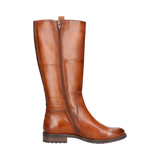 Leder Langschaftstiefel cognac