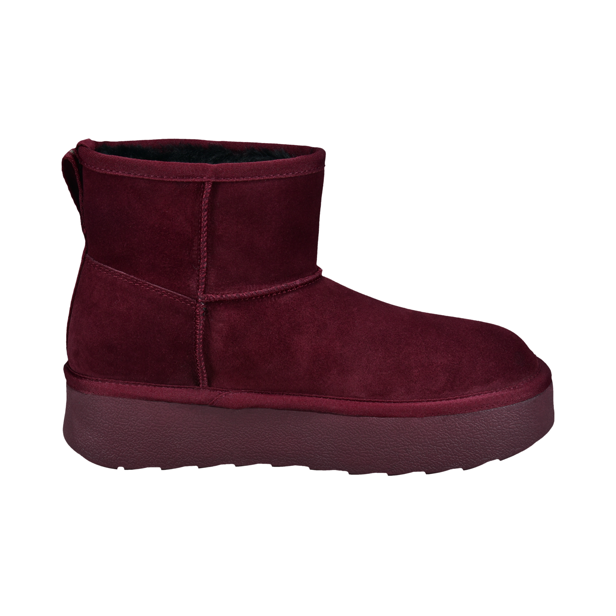 Leather Ankle Boots bordeaux