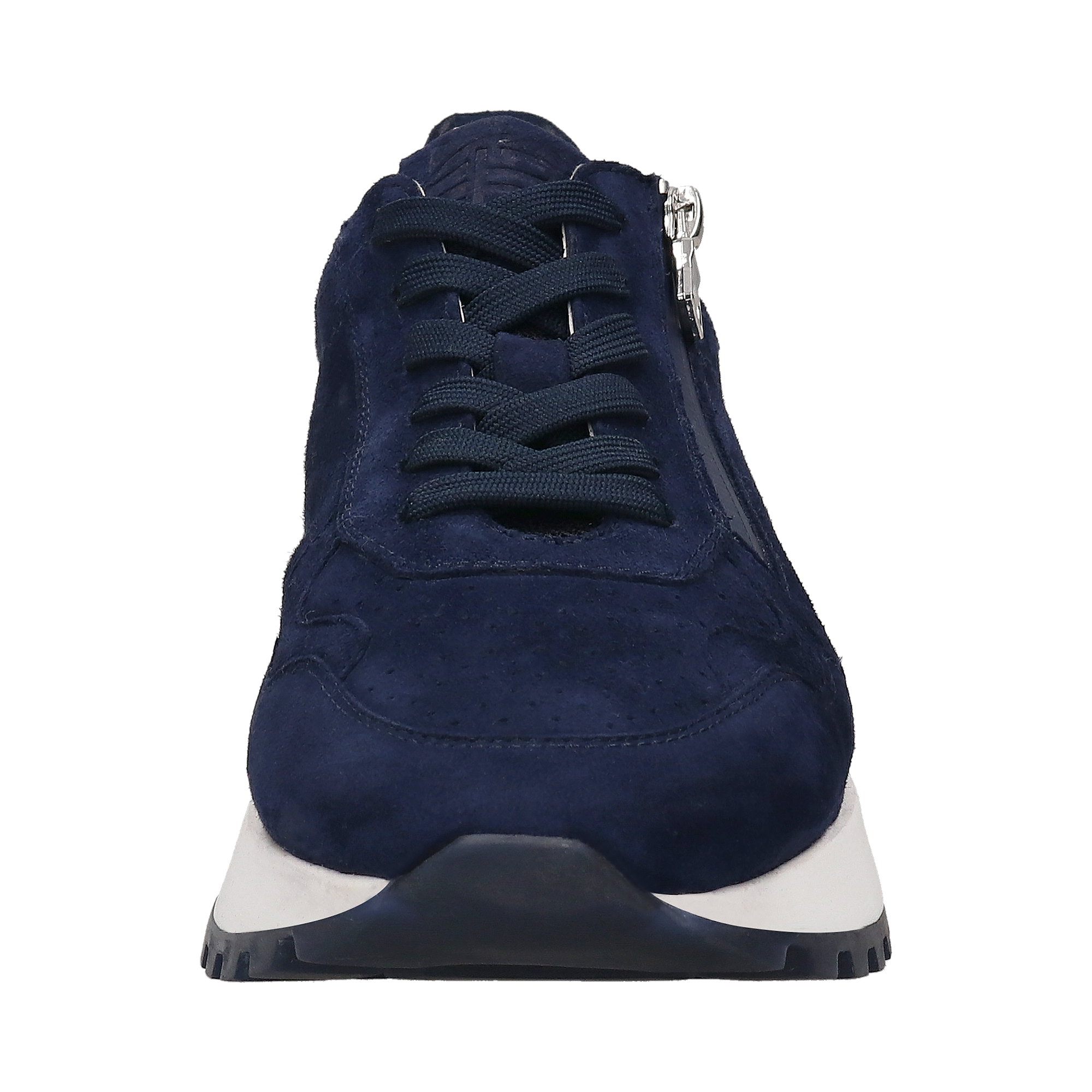 Leder Sneaker dunkelblau