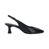 Leder Pumps schwarz