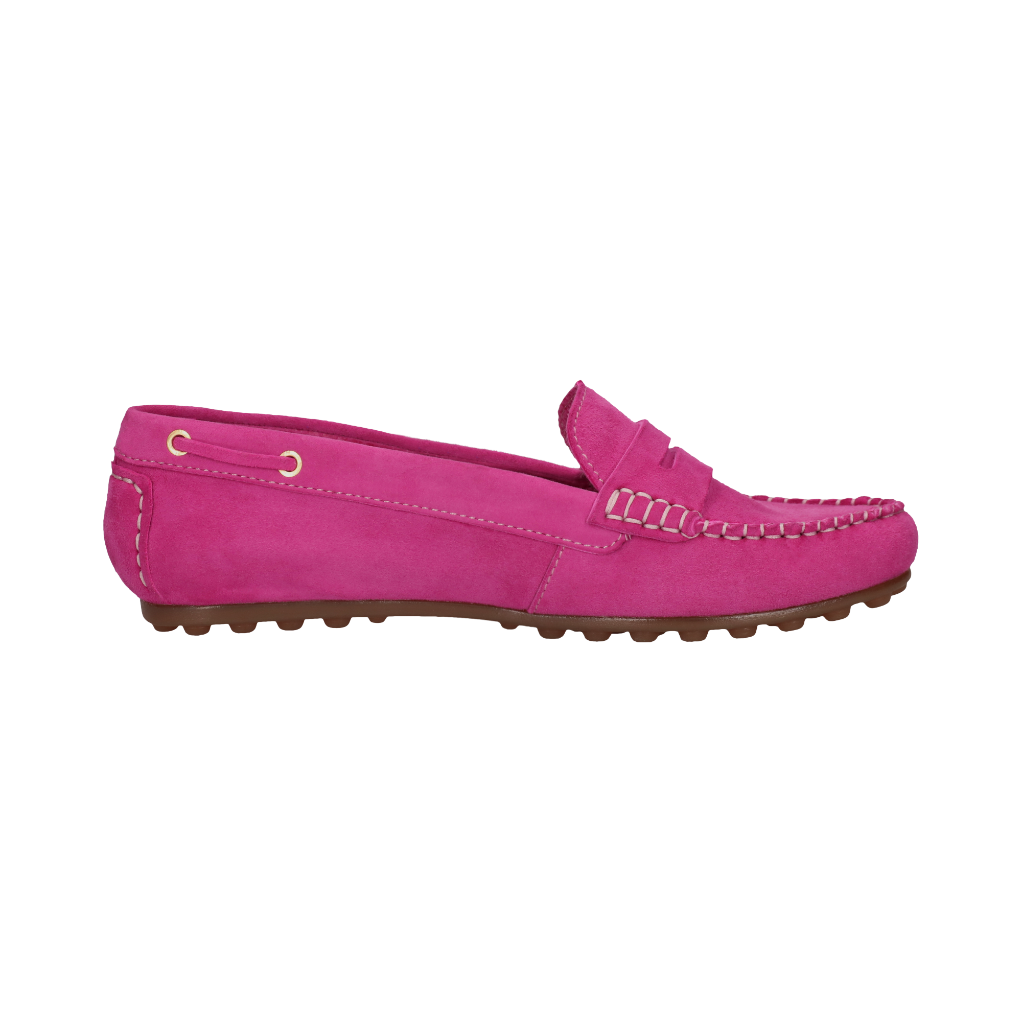 Leder Mokassin pink