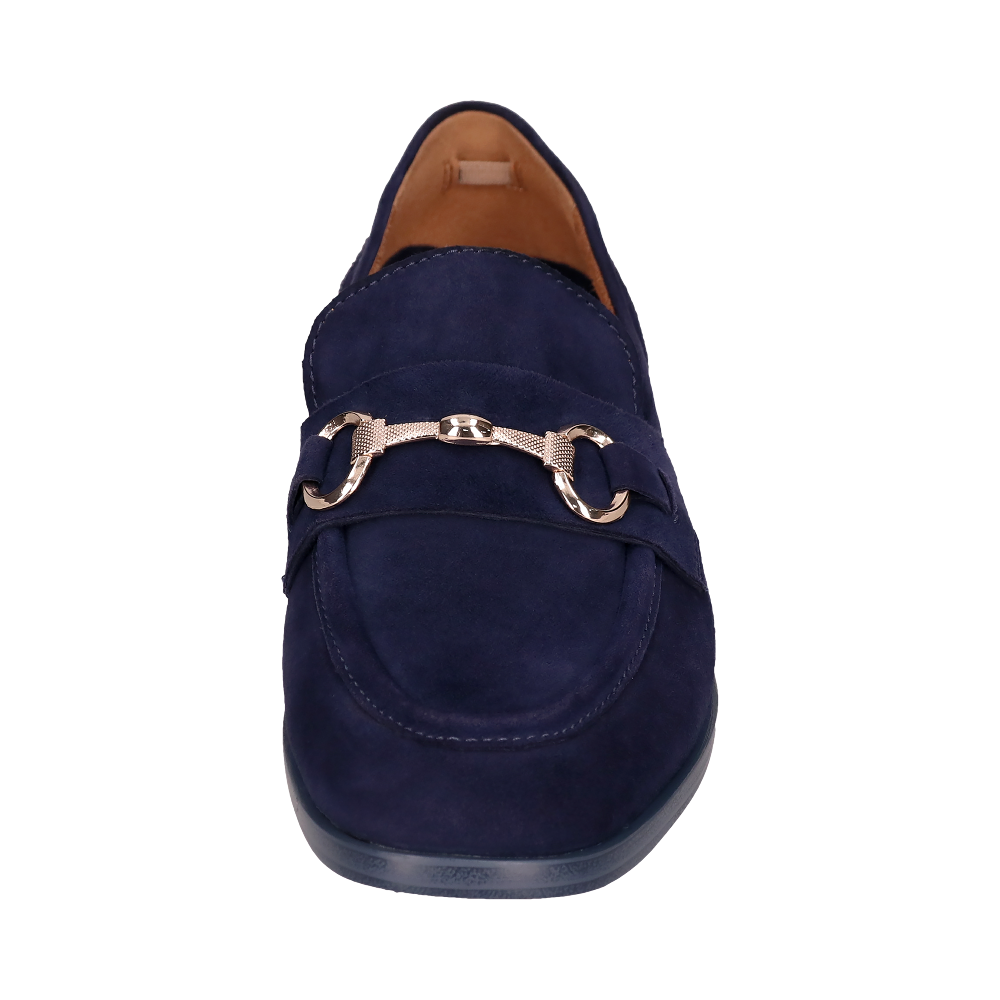 Leder Loafers dunkelblau