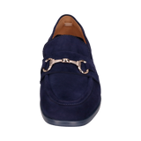 Leder Loafers dunkelblau