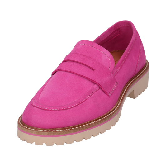 Leder Loafers pink