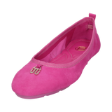 Leder Ballerina pink