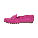 Leder Mokassin pink