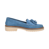 Leder Loafers hellblau