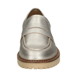 Leder Loafers metallic