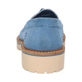 Leder Loafers hellblau