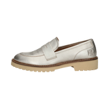 Leder Loafers metallic