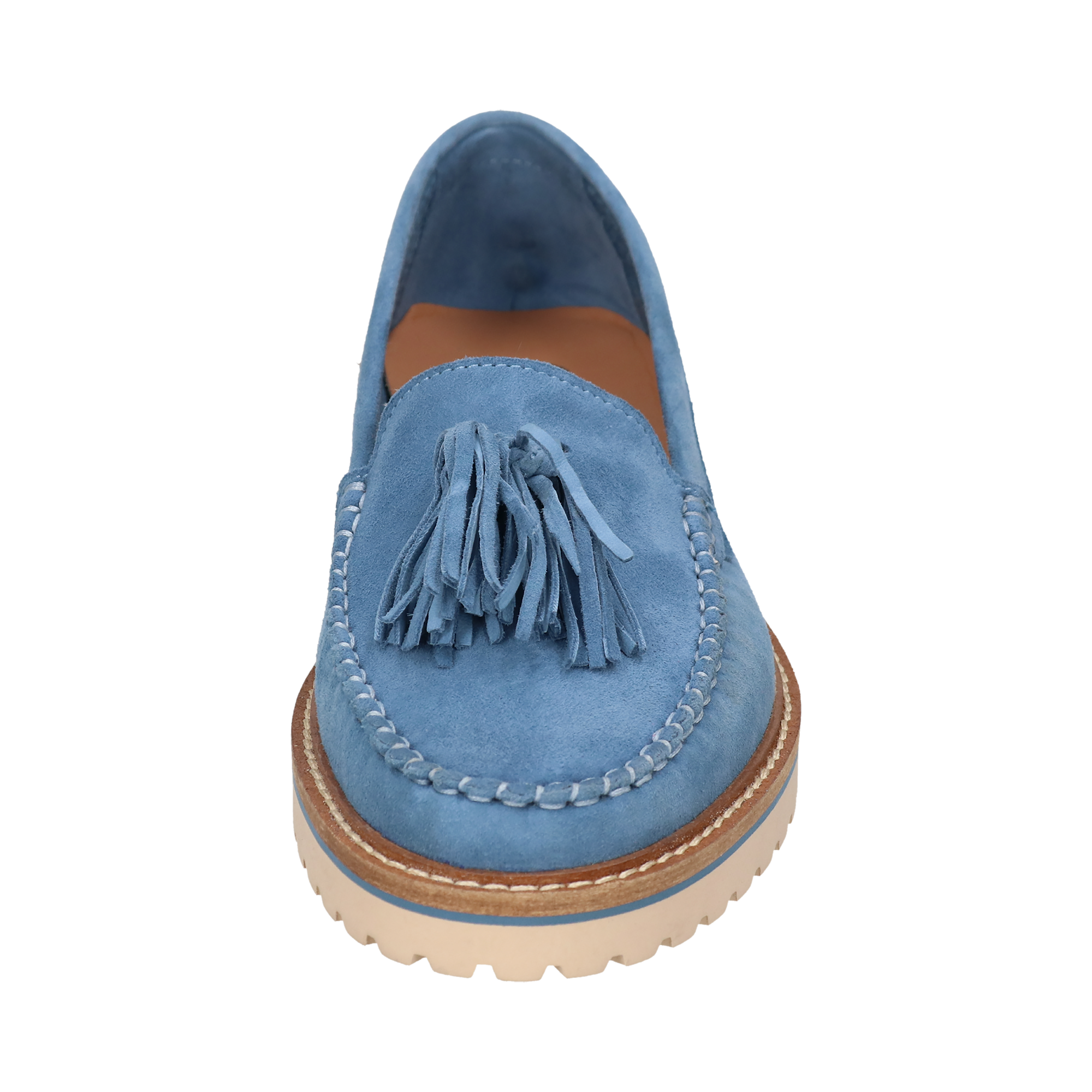 Leder Loafers hellblau