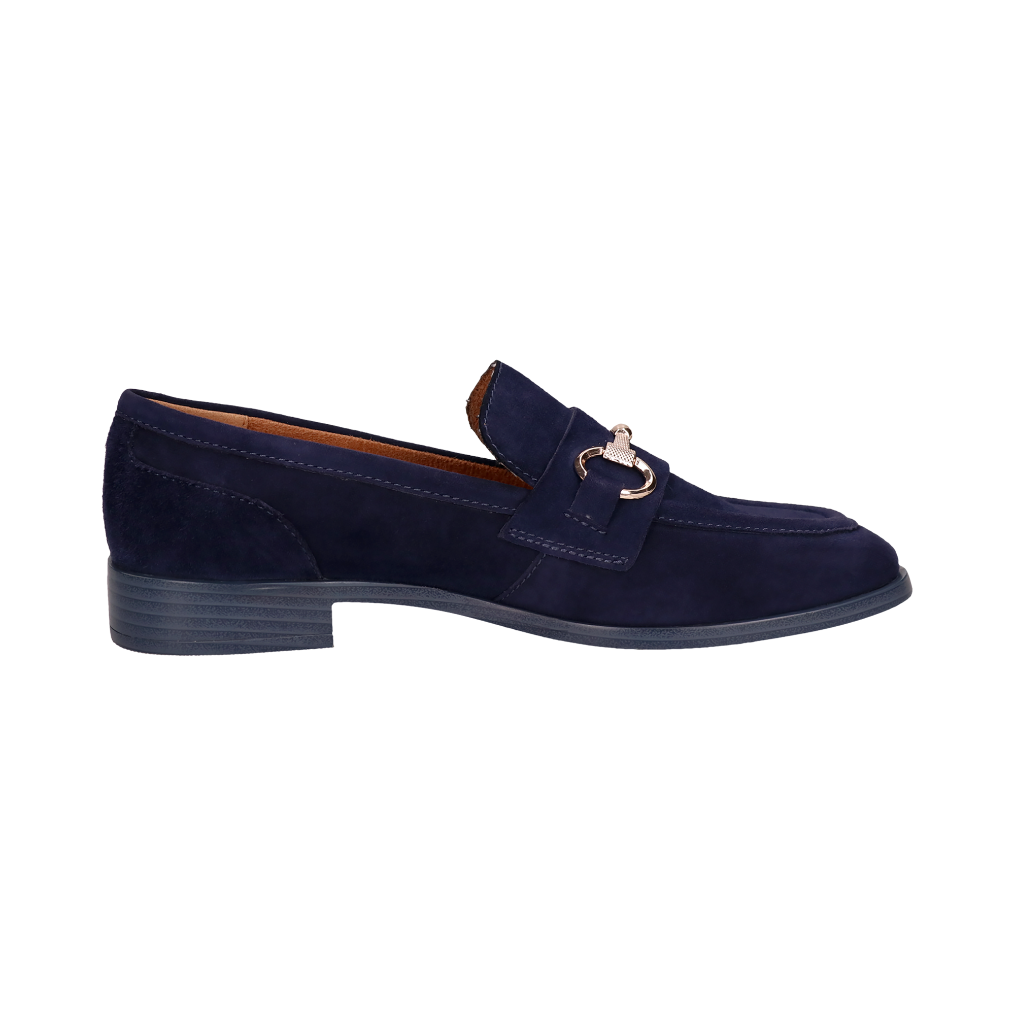 Leder Loafers dunkelblau