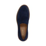 Leder Loafers dunkelblau