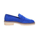 Leder Loafers blau