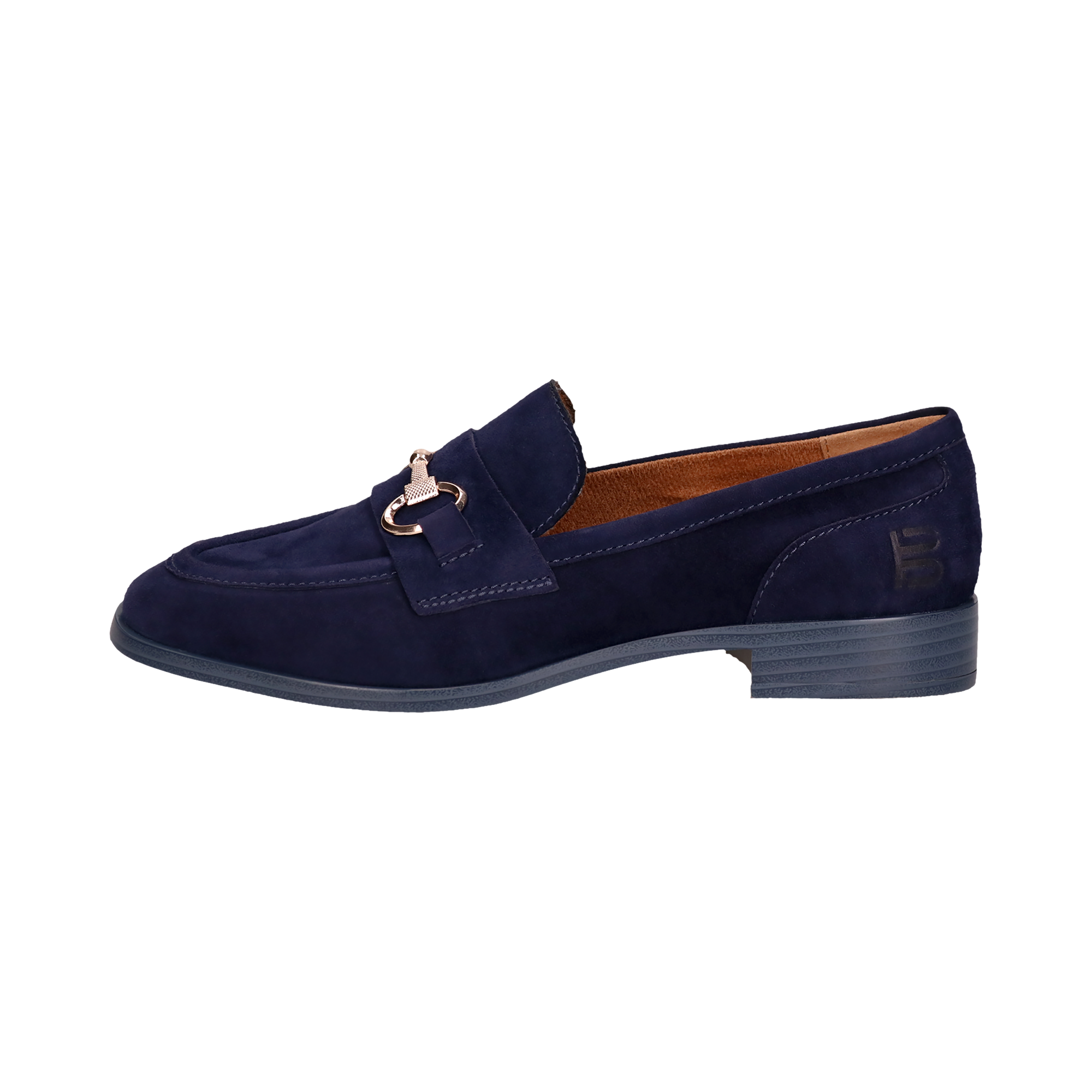 Leder Loafers dunkelblau