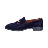 Leder Loafers dunkelblau