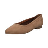 Leder Ballerina sand