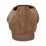 Leder Ballerina sand