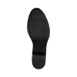 Leder Stiefelette schwarz