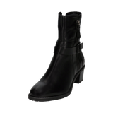 Leder Stiefeletten schwarz