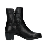 Leder Stiefeletten schwarz