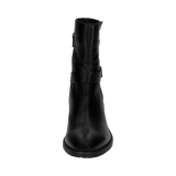 Leder Stiefeletten schwarz