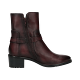 Leather Ankle Boots bordeaux