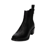 Leather Ankle Boots black