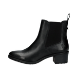 Leder Stiefeletten schwarz